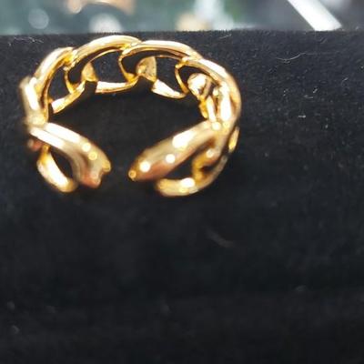 18kt Gold Overlay sterling silver Ring