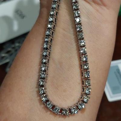 Moissanite Sterling Silver Necklace