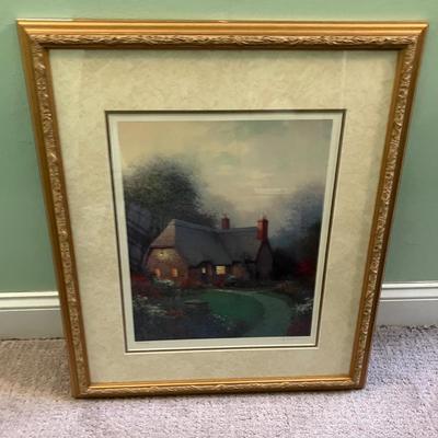 Sergon (Filipino-American, b. 1945) - "Cottage at Dusk" - Hand-Signed Limited Edition Giclée Print