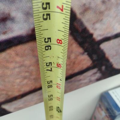 Large Art Print on Canvas Red Archway