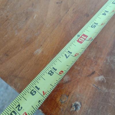 Vintage Solid Wood Double Drawer Pedestal Side Table