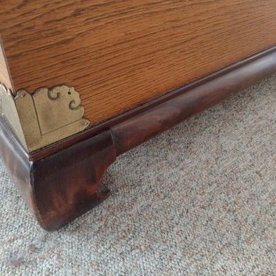 Bassett Chinoiserie Design Coffee Table with Single Drawer Storage