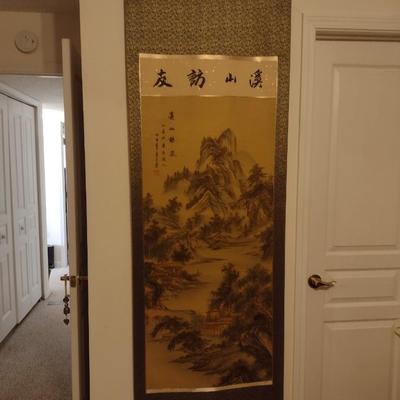 Large Asian Art Tapestry