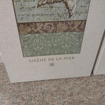 Pair of Mermaid Goddess Wall Art