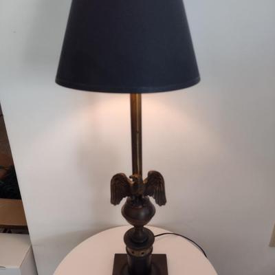 Brass American Eagle Post Table Lamp