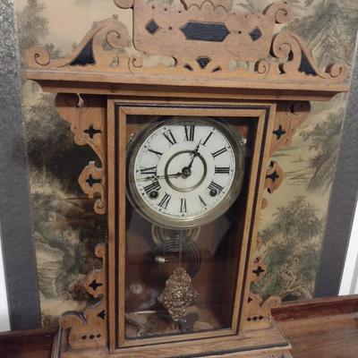 Antique Gingerbread Mantle Clock