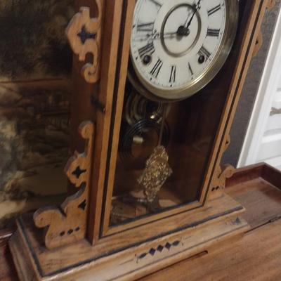 Antique Gingerbread Mantle Clock