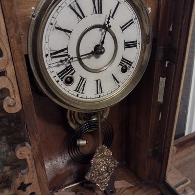 Antique Gingerbread Mantle Clock