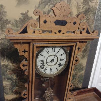 Antique Gingerbread Mantle Clock