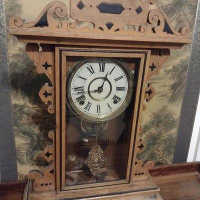 Antique Gingerbread Mantle Clock