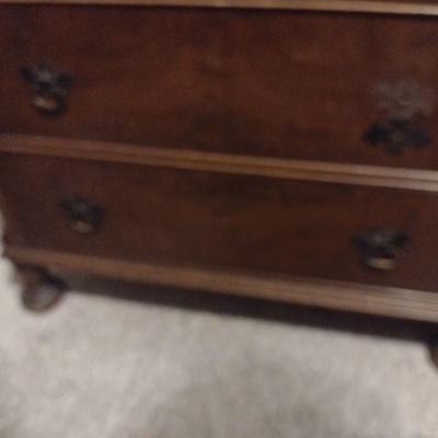 Vintage Mahogany Five Drawer Dresser