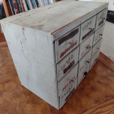 Hand Crafted Cigar Box Pigeonhole Storage Cabinet