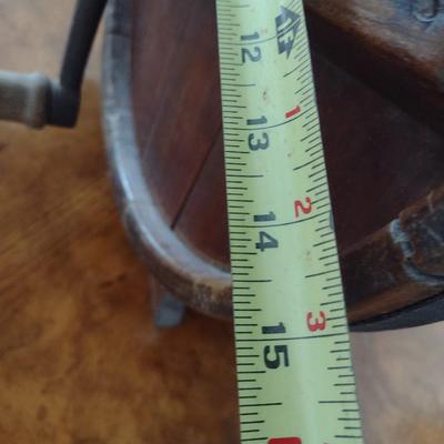 Antique Barrel Butter Churn Accent Table