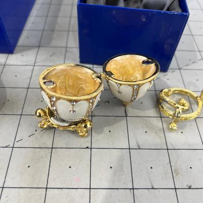 (3) Faberge Eggs 