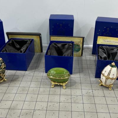 (3) Faberge Eggs 