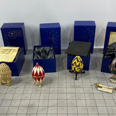 (4) Faberge Eggs 