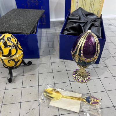 (4) Faberge Eggs 
