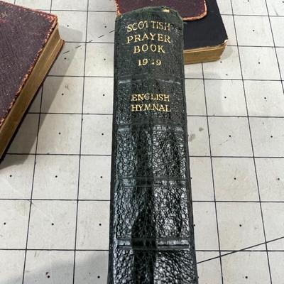 3 old Petite Scripture - Scottish Prayer, Hymns, Common Prayers 