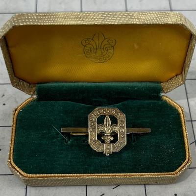COLLECTIBLE RARE! - Boy Scout THANKS Badge Tie Pin in Box 