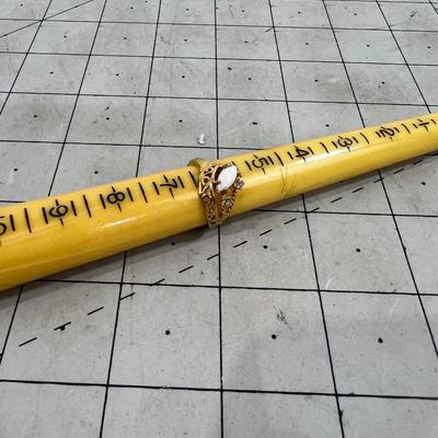 18K HE Gold Opal Ring 