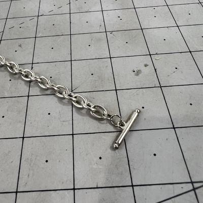 Bracelet marked 925 but you can see worn on clasp.