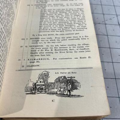Antique Travel Book, Scotland for the Motorist Dated 1910