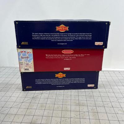 New in Package (3) Showman's Circus Trucks, Collectible  