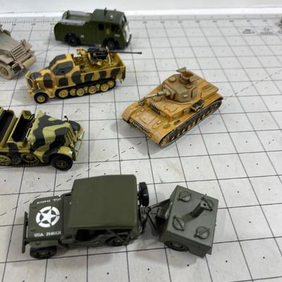 Mixed Lot of Military Vehicles No Boxes