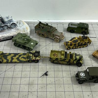 Mixed Lot of Military Vehicles No Boxes