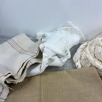 Random Hand Crafted Crocheted and Linen Items