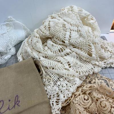 Random Hand Crafted Crocheted and Linen Items