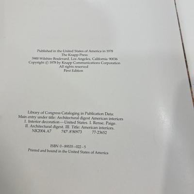 Archtectural Digest America Interiors No. 737 /1000