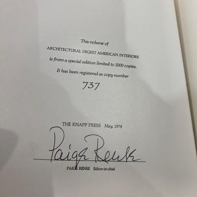 Archtectural Digest America Interiors No. 737 /1000