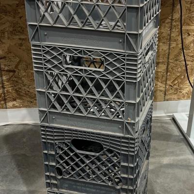 (4) Milk Crates 