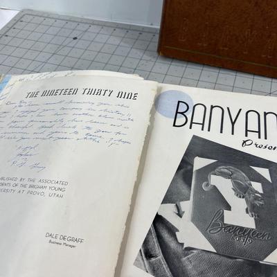 BYU Banyon Year Books 1939 and 1942 WOW! Good Stuff