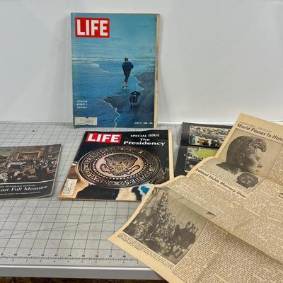 Life Magazine, Plus Booklets, Etc. JFK 