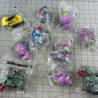 (8) Happy Meal Toys - My Little Ponies and Transformers 