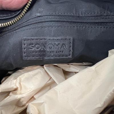 SONOMA Black Vegetarian Leather Cross Body 