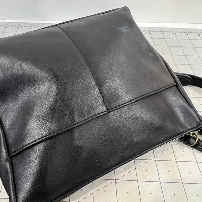 SONOMA Black Vegetarian Leather Cross Body 