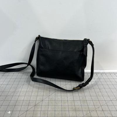 SONOMA Black Vegetarian Leather Cross Body 