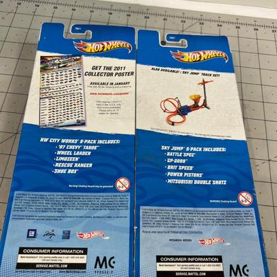 2 Packages of NEW HOT Wheels Sky Jump 