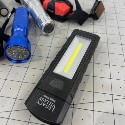Flash light, head lamp, work lights