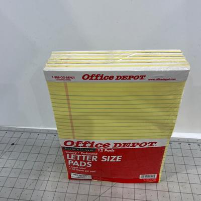 12 Pack of Yellow LEGAL Pads 