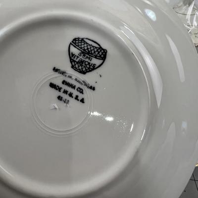 Knowles China 4 Cups & Saucer Plus Cream & Sugar