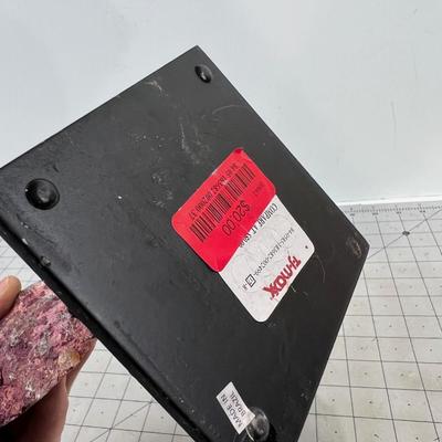 Geode Slice on a Stand with Pink Tint