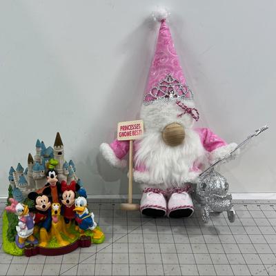 Disney Bank and Fairy Gnome 