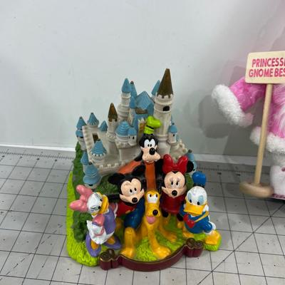 Disney Bank and Fairy Gnome 