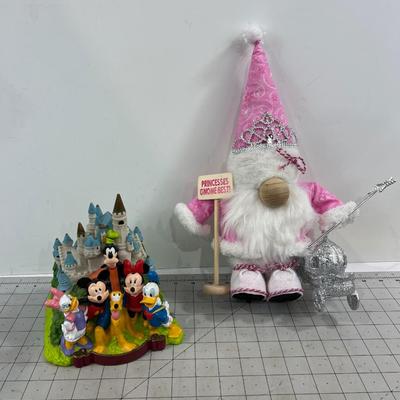 Disney Bank and Fairy Gnome 