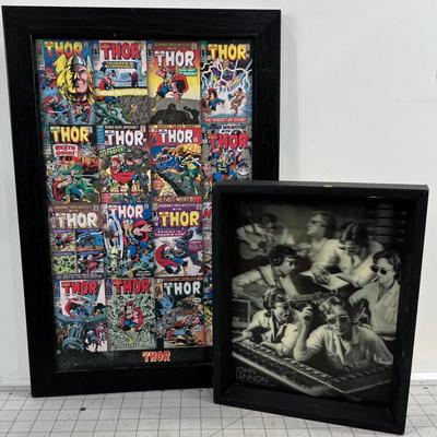 3-D Lemon Print and Comic Book Cover Art Print 