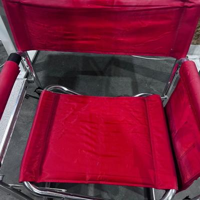 Old Red Folding Chair